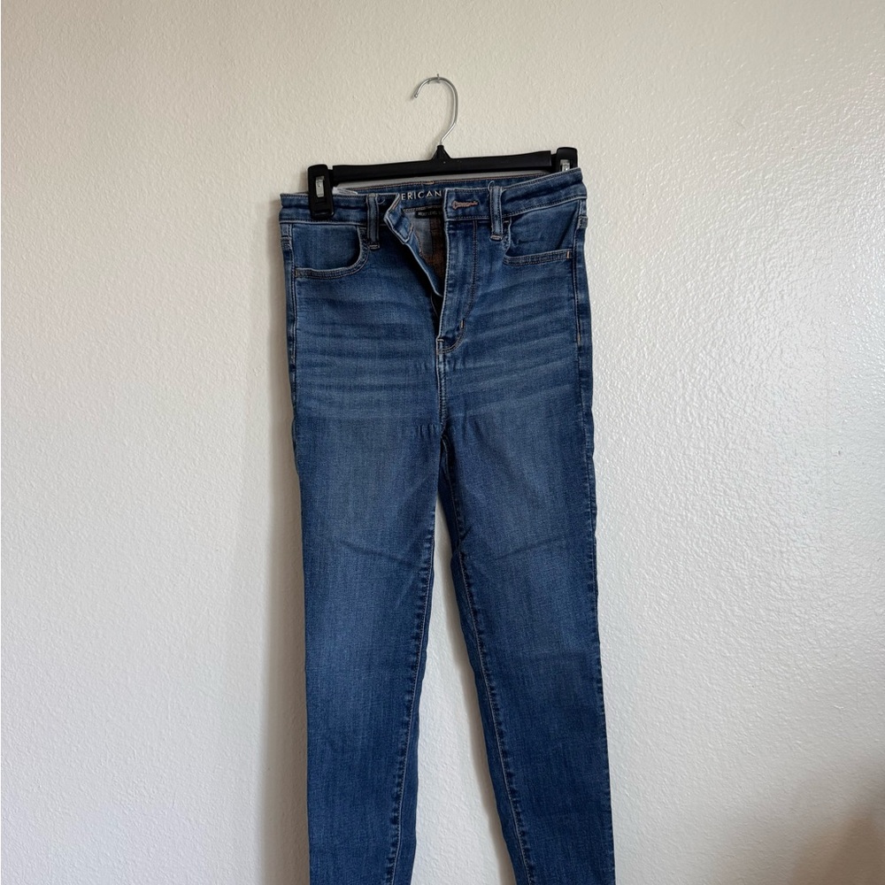 American Eagle Outfitters Dark Blue Denim Leggings